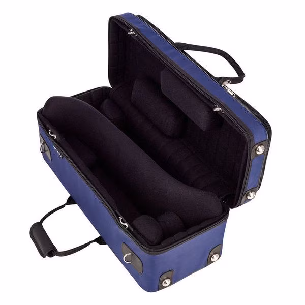 Marcus Bonna Case for 2 Piston Trumpets model MB, Blue Nylon - Puzdro pre dve trúbky