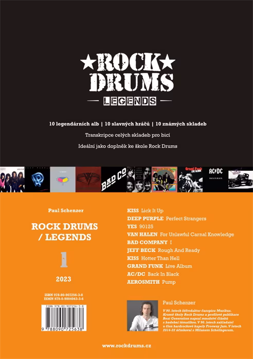 KN Paul Schenzer - ROCK DRUMS LEGENDS - Škola hry na bicích