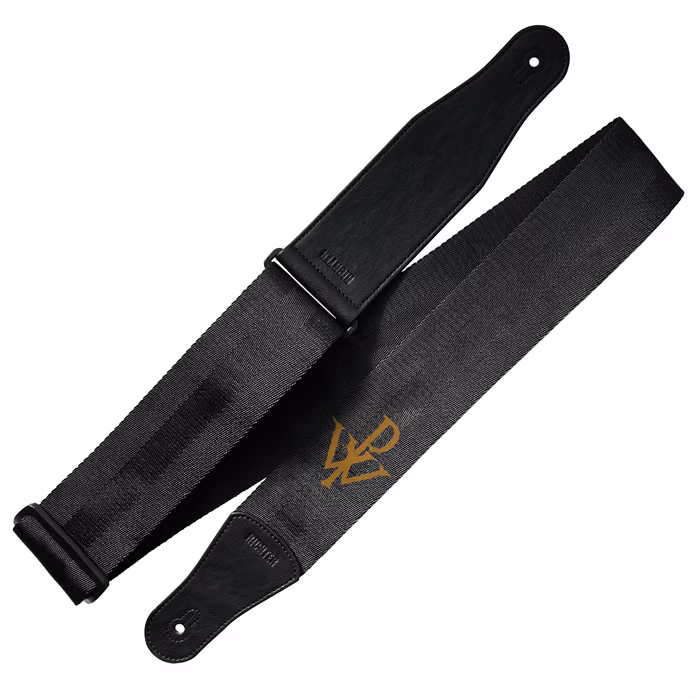 Richter Powerwolf Black Nylon/Vegan Leatherette Wide - Gitarový popruh