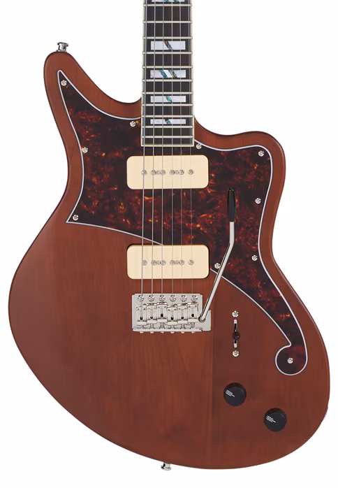 D'Angelico Deluxe Bedford Matte Walnut - Elektrická gitara