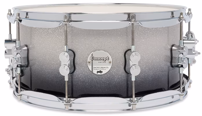 PDP 14" x 6,5" Concept Maple Silver to Black Fade Lacquer - Snare bubienok