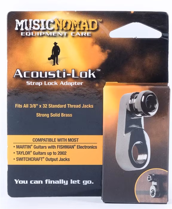 Music Nomad Acousti-Lok Strap Lock Adapter For Standard Output Jacks - Systém pre upevnenie remeňa