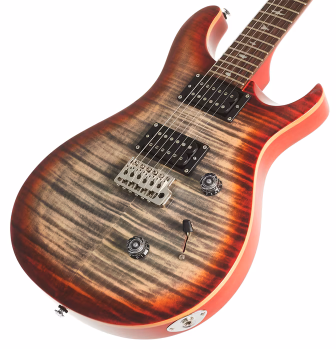 PRS SE Custom 24 CG Charcoal Cherry Burst (použité) - Elektrická gitara