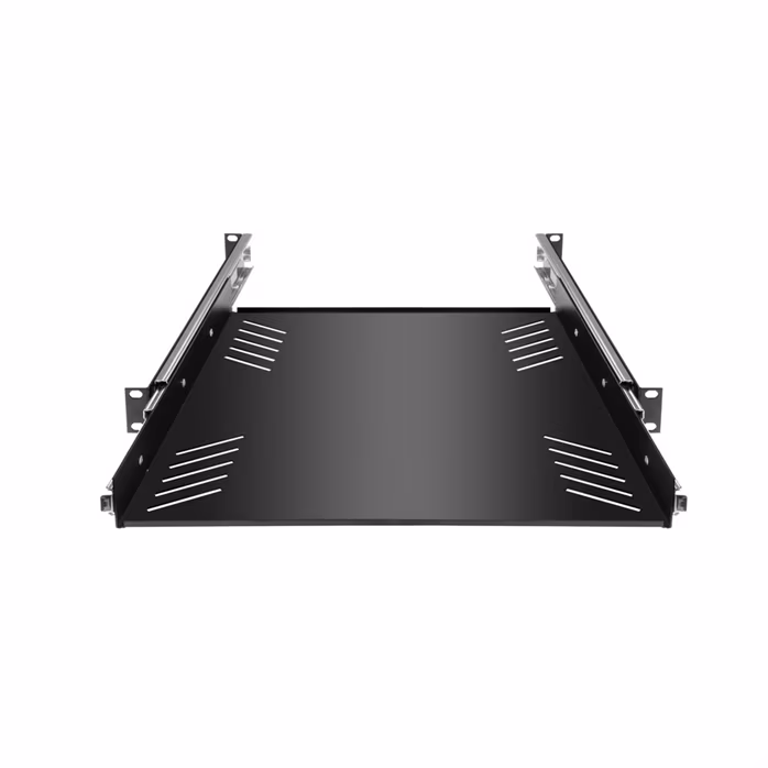 Adam Hall 19" Rack Tray 1U with pull-out rails - Polička do racku
