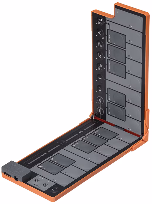 Korg nanoKEY Fold Lava Orange - USB/MIDI keyboard