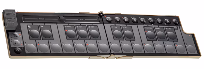 Korg nanoKEY Fold Sand Beige - USB/MIDI keyboard