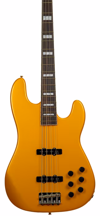 Markbass GV4 Gloxy Metallic Yellow CR RW - Elektrická basgitara