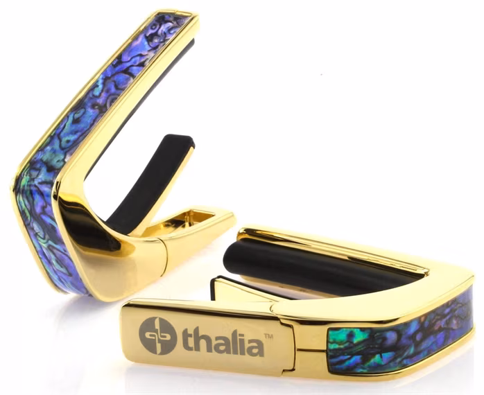 Thalia Shell Collection Blue Abalone Gold - Kapodaster