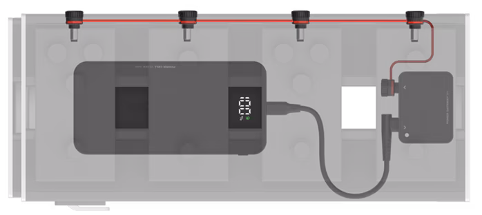 D'Addario XPND Pedal Power Battery Kit - Multiadaptér