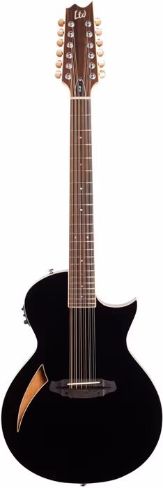 ESP LTD TL-12 BLK - Dvanásťstrunová elektroakustická gitara