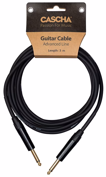 Cascha Advanced Line Guitar Cable Black 6m      - Nástrojový kábel