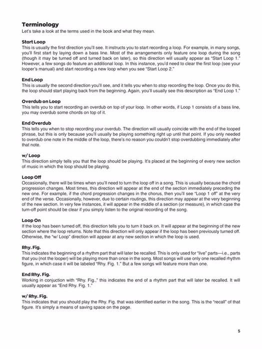 MS Looper Pedal Songbook - Noty pre gitaru