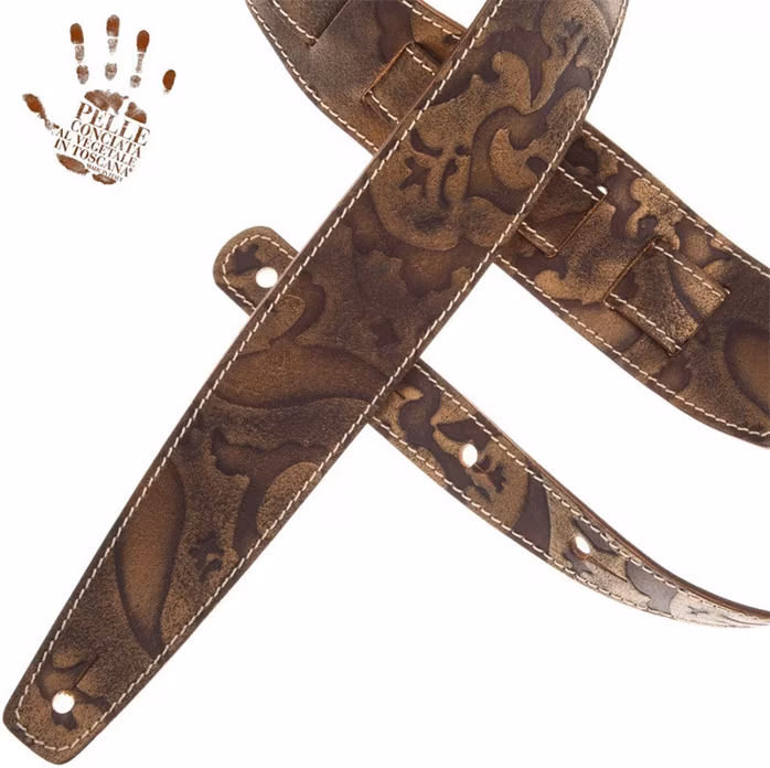 Magrabò Holes HS Embossed Grifo Bronze 6 cm - Gitarový popruh