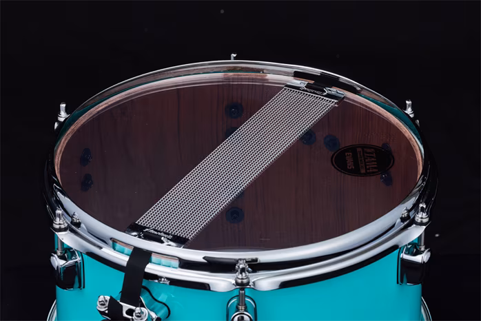 Tama S.L.P. Philo Tsoungui Mod Bubinga Snare Drum 12" x 7" - Electro Turquoise/Chrome HW - Snare bubienok