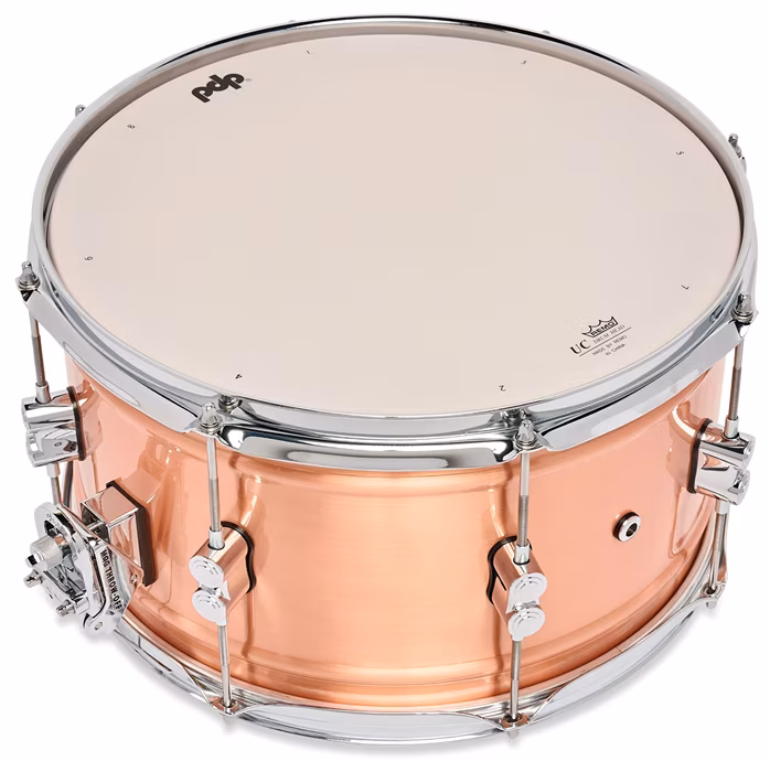 PDP 14" x 8" Concept Metal Satin Brushed Copper Snare Drum - Snare bubienok