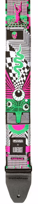 Dunlop ILOVEDUST Mnemonic Fuzz Strap - Gitarový popruh
