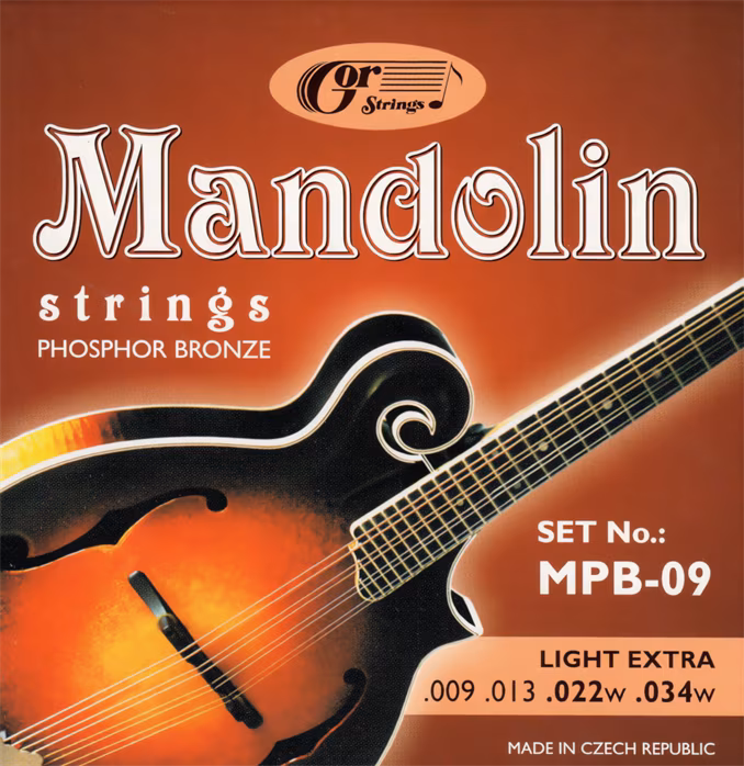 Gorstrings Mandolin MPB09 0934 + E - Struny na mandolínu