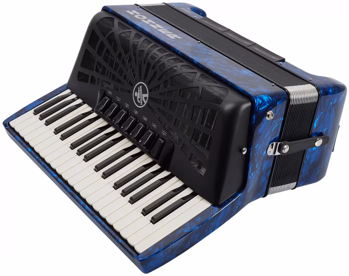 Hohner Bravo III 96 dark blue Silent Key - Klávesový akordeón