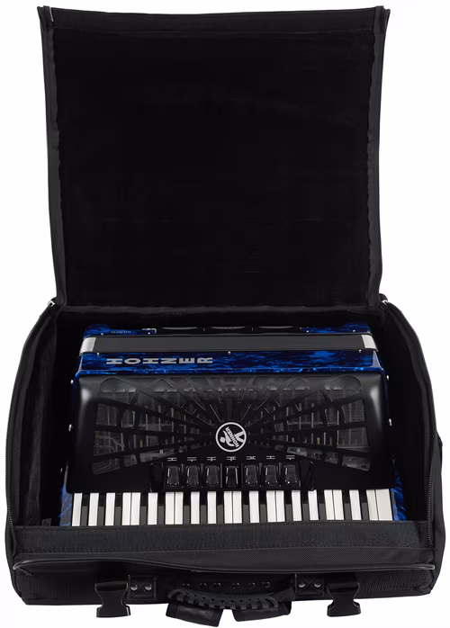 Hohner Bravo III 96 dark blue Silent Key - Klávesový akordeón