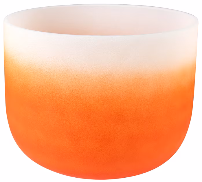 Sela Crystal Singing Bowl Chakra 13" - Orange, Sacral, D (432Hz) - Tibetská spievajúca miska