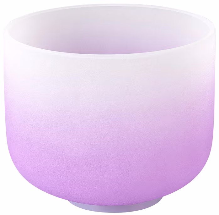Sela Crystal Singing Bowl Chakra 8" - Violet, Crown, B (432Hz) - Tibetská spievajúca miska