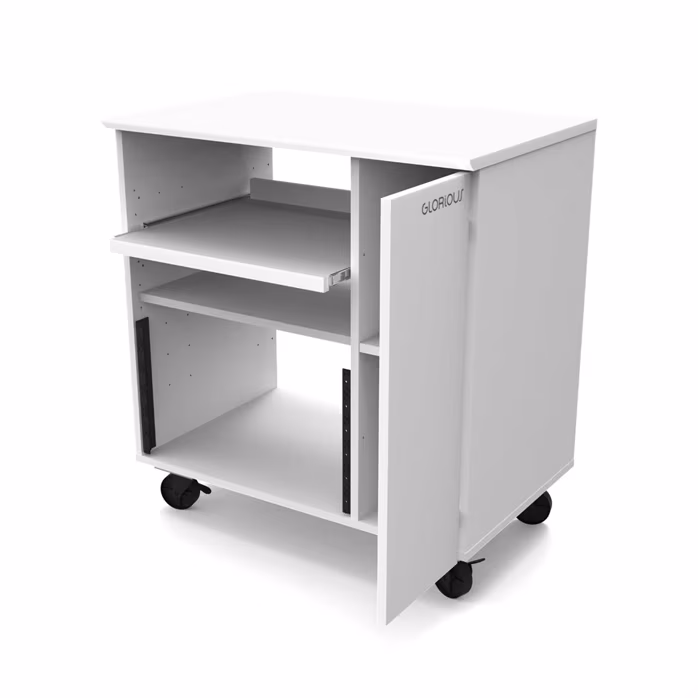 Glorious Modular Side Rack White - Štúdiový nábytok