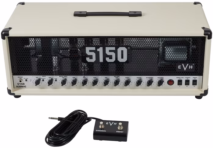 EVH 5150 Iconic 80W Head Ivory (rozbalené) - Gitarový lampový zosilňovač
