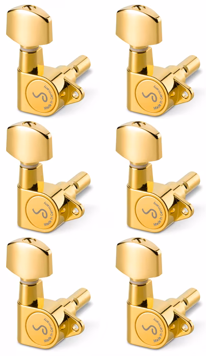 Schaller M6 135 6 left Gold - Gitarová mechanika