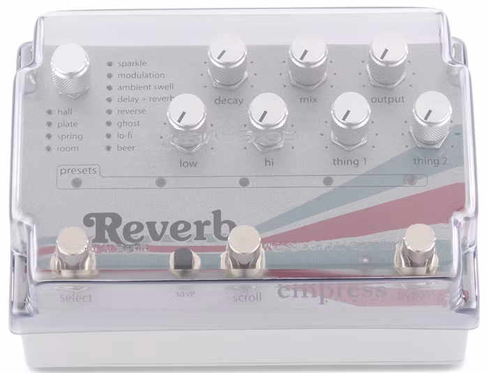 Decksaver EMPRESS EFFECTS ZOIA, ECHOSYSTEM, REVERB COVER - Kryt