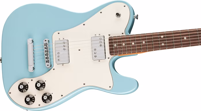 Fender Kingfish Delta Day Telecaster Deluxe RW Daphne Blue - Elektrická gitara