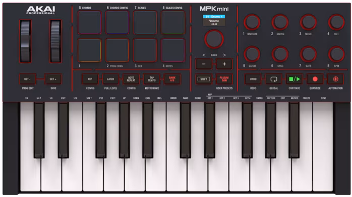 Akai MPK Mini IV Black - USB/MIDI keyboard