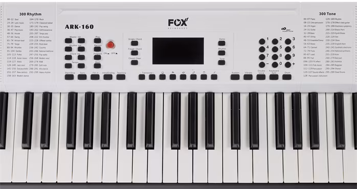 Fox 160 WH - Klávesy bez dynamiky