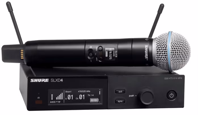 Shure SLXD2/B58-K59 - Bezdrôtový vysielač