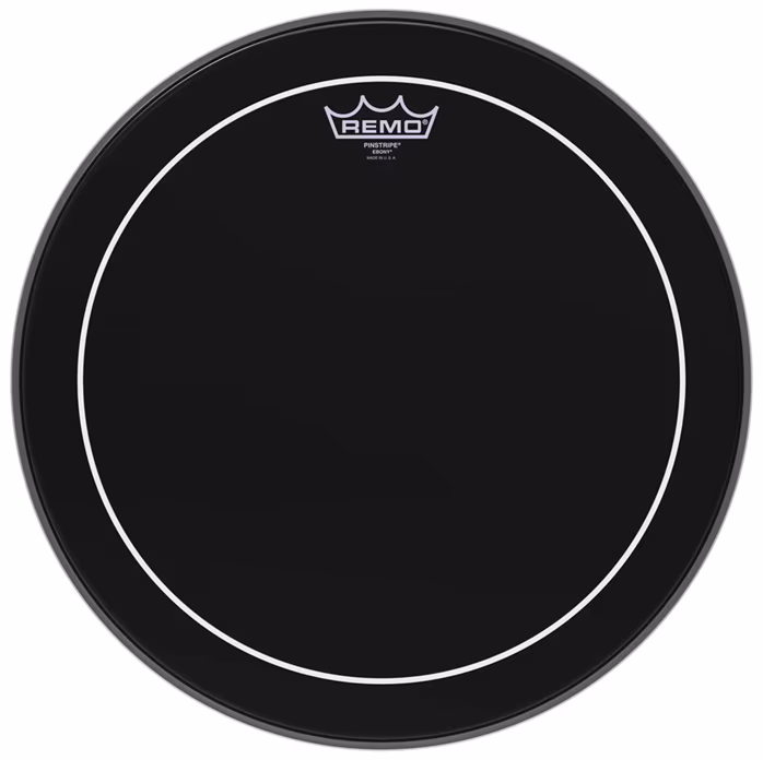 Remo 16" PinStripe Ebony - Blana na tomy