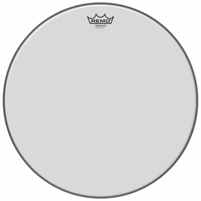 Remo 18" Ambassador Smooth White - Blana na tomy