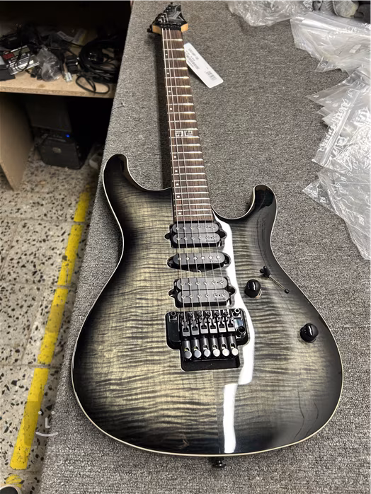 Ibanez KIKO10BP Transparent Grey Burst (zánovné) - Elektrická gitara