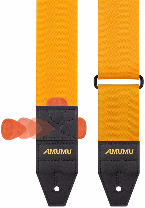 Amumu DURALINK Metallic Gold - Gitarový popruh