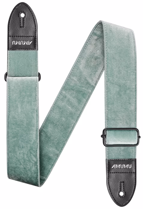 Amumu Velvet Mint Green - Gitarový popruh