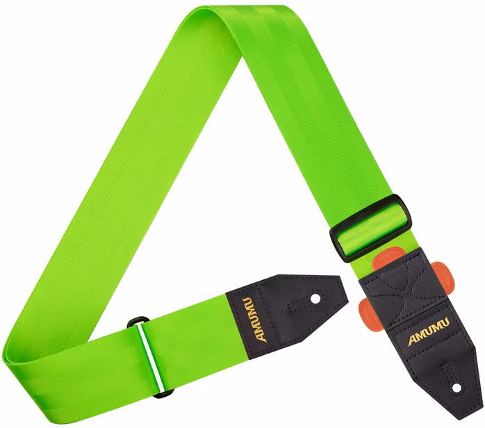 Amumu DURALINK Neon Green - Gitarový popruh