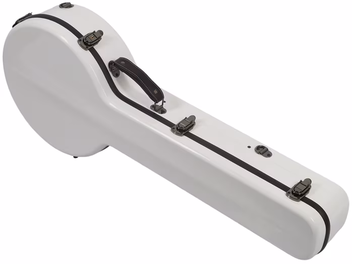 Razzor Fiberglass Banjo Case White - Kufor na bendžo