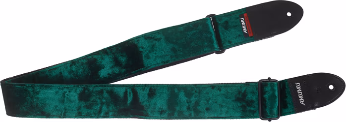 Amumu Velvet Emerald Green - Gitarový popruh