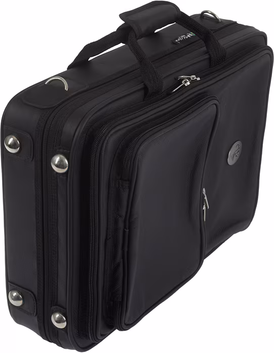 Marcus Bonna MB Case for 2 Clarinets A/Bb, Black Leather - Púzdro na dva klarinety