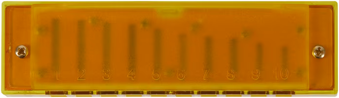 Hohner Translucent Harp C, yellow, hardcase  - Fúkacia harmonika