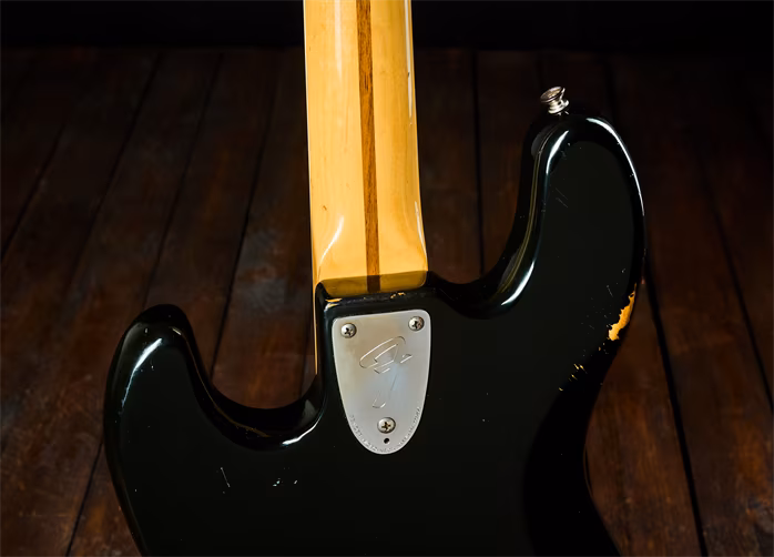 Fender 1980 Jazz Bass Black RW - Elektrická basgitara