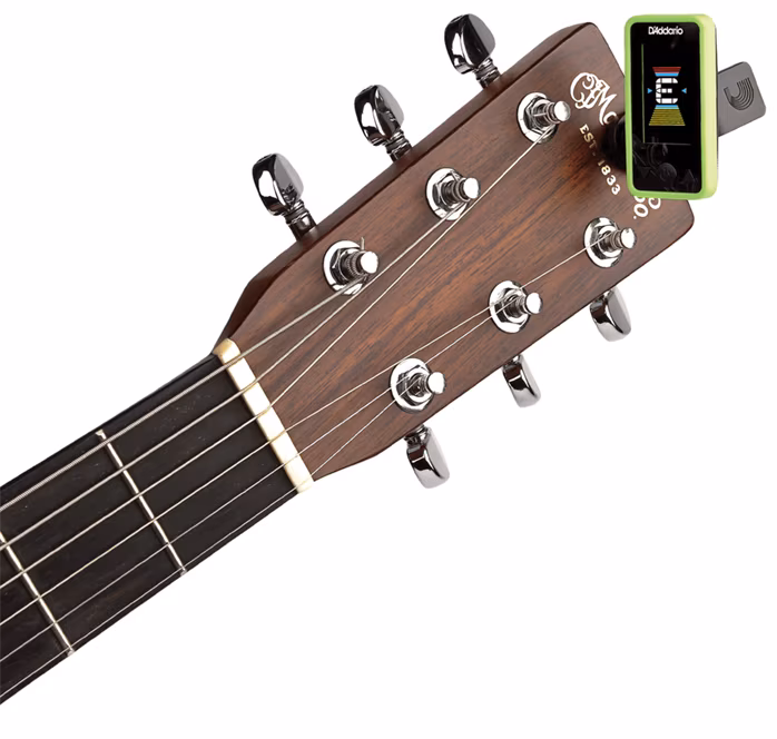 D'Addario Eclipse Tuner Green - Klipová ladička