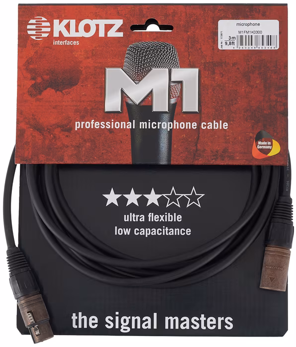 Klotz M1FM1K0300 - Mikrofónny kábel