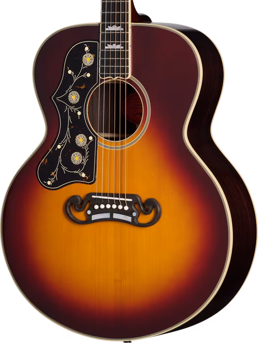 Epiphone Pre-War SJ-200 Rosewood Reissue Left Handed Vintage Sunburst  - Ľavoruká elektroakustická gitara