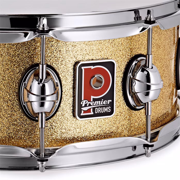 Premier Genista Classic 14" x 5,5" Snare Drum Vintage Gold Sparkle - Snare bubienok