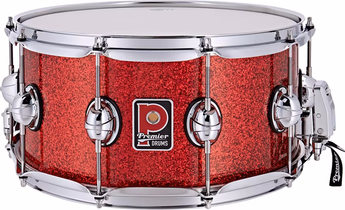 Premier Genista Classic 14" x 7" Snare Drum Red Sparkle - Snare bubienok