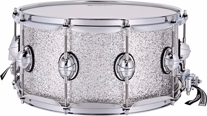 Premier Genista Maple 14" x 7" Snare Drum Silver Sparkle - Snare bubienok